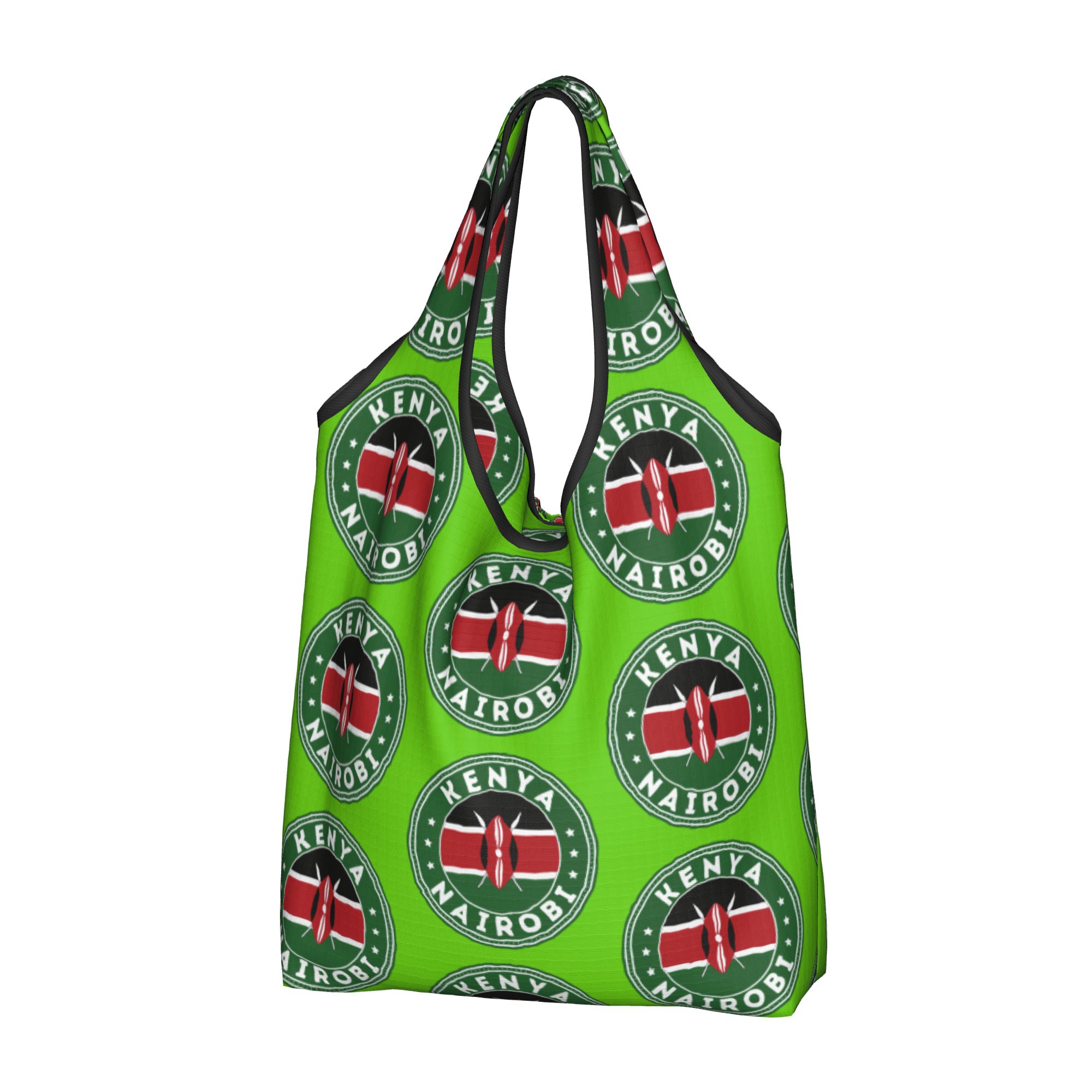 Women Bags Kenya - Yeniden Kullanılabilir Kenya Nairobi Bayraklı Alışveriş