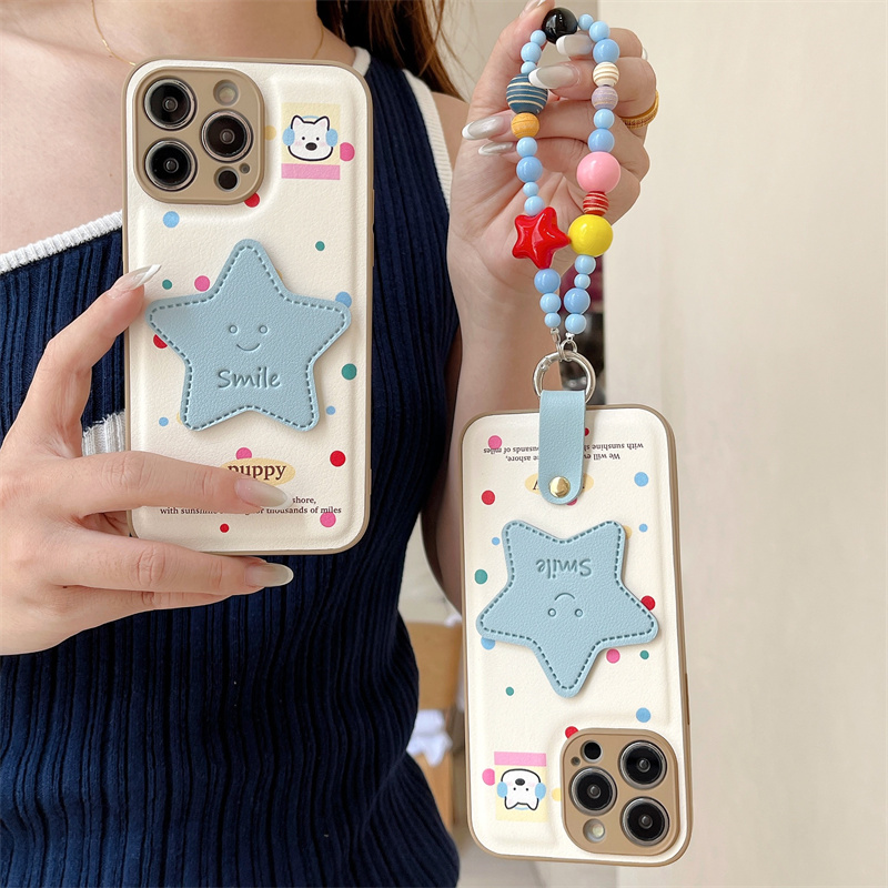 Phone Bag Crossbody - Renkli Puantiyeli Sevimli Yıldız Telefon Kılıfı