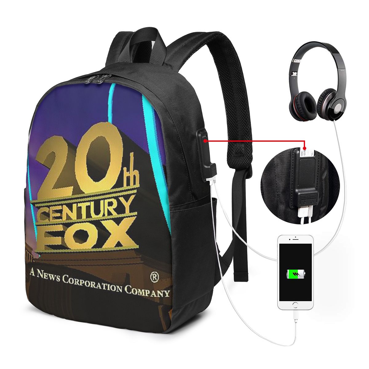Women Bags For Laptop - 20th Century Fox Klasik Sırt Çantası