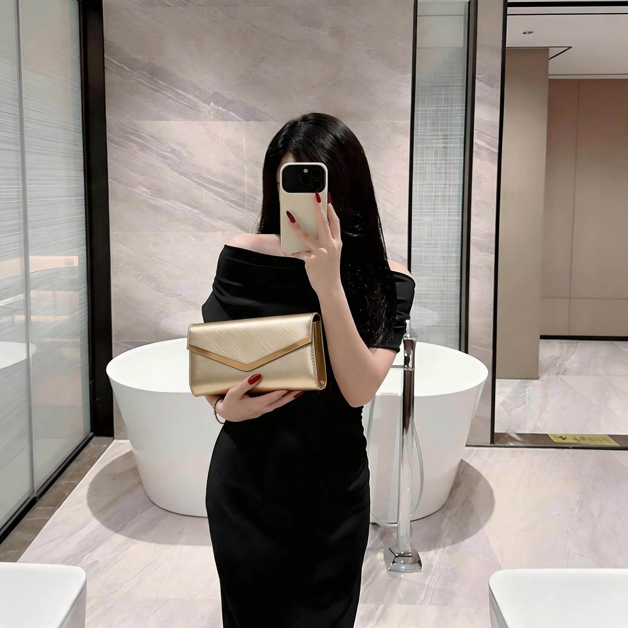 Yeni parlak gece çantası - üst - Flap Bag Envelope incelemesi ve fiyatı