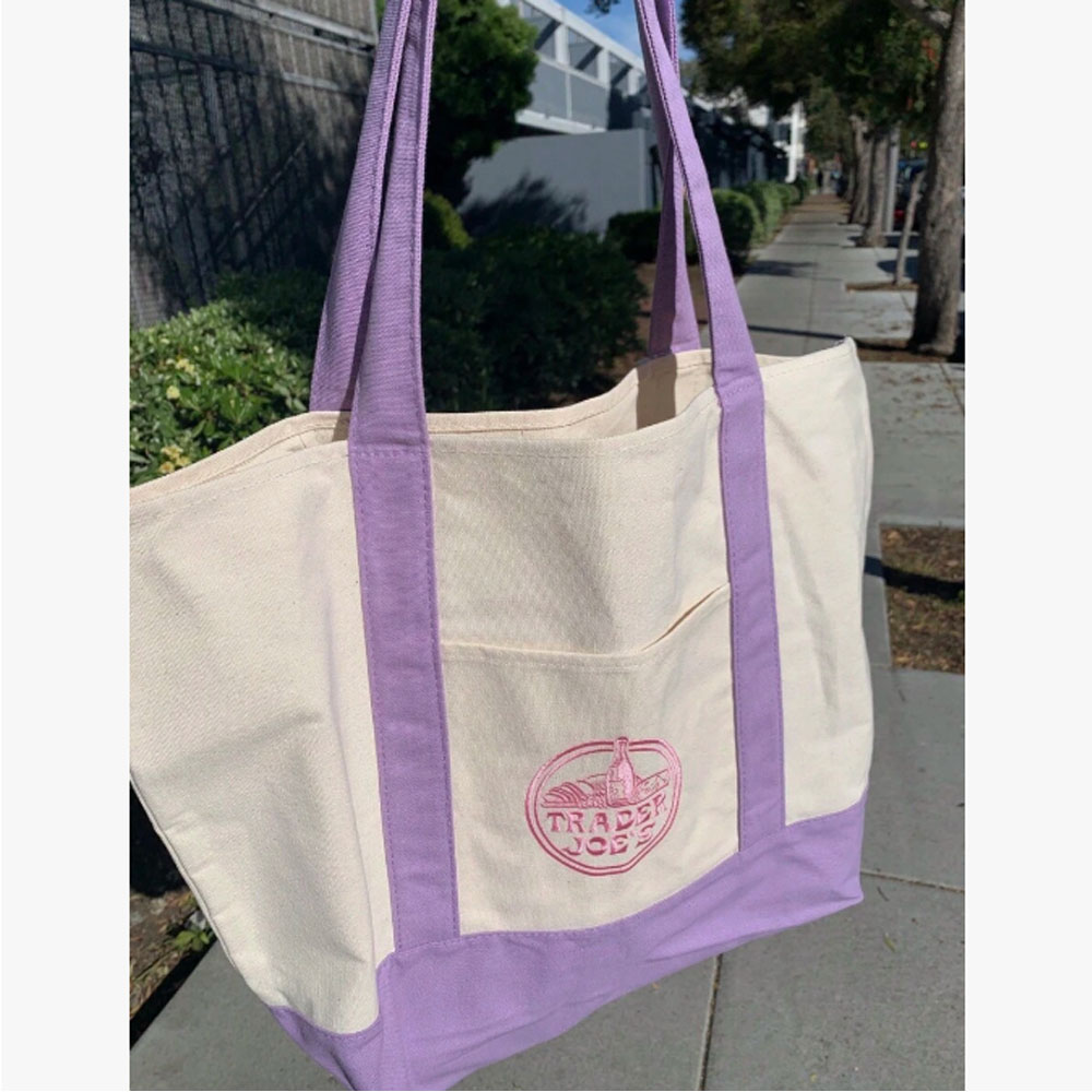 1PCS-Trader Joe Büyük Tote Alı - Shopper Tote Canvas incelemesi ve fiyatı