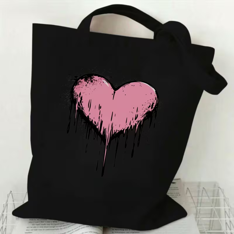 Leopar Baskı Kalp Aşk Mektubu  - Shopper Tote Canvas incelemesi ve fiyatı