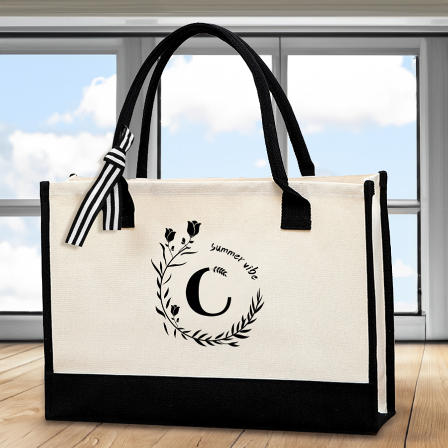 Deri harf baskılı tote çanta,  - Shopper Tote Canvas incelemesi ve fiyatı