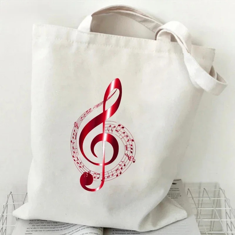 Müzik Notası Kalp Atışı Baskıl - Shopper Tote Canvas incelemesi ve fiyatı