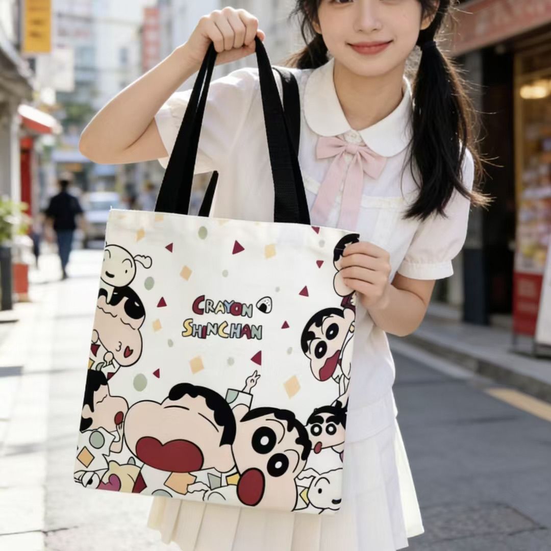 2026 Yeni Crayon Shin-chan Kan - Shopper Tote Canvas incelemesi ve fiyatı