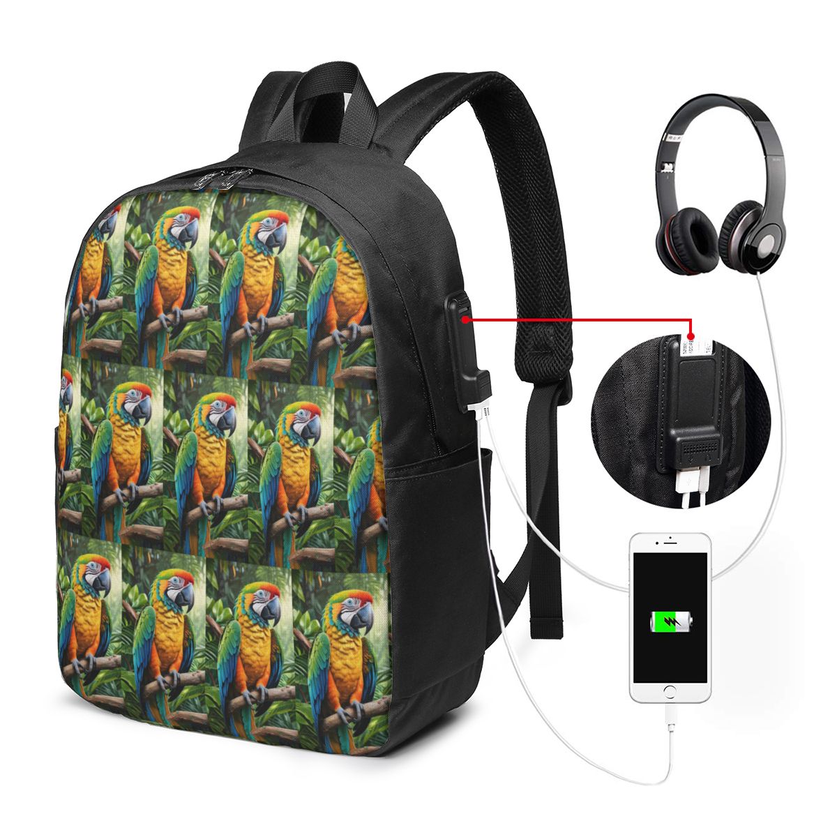 Sevimli Amerika Papağanı Papağ - Women Bags For Laptop incelemesi ve fiyatı