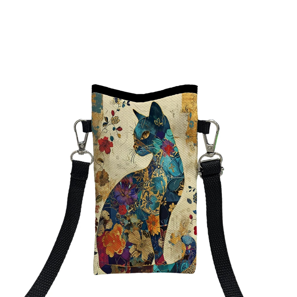 Çiçek Kedi Desenli Crossbody Ç - Phone Bag Crossbody incelemesi ve fiyatı