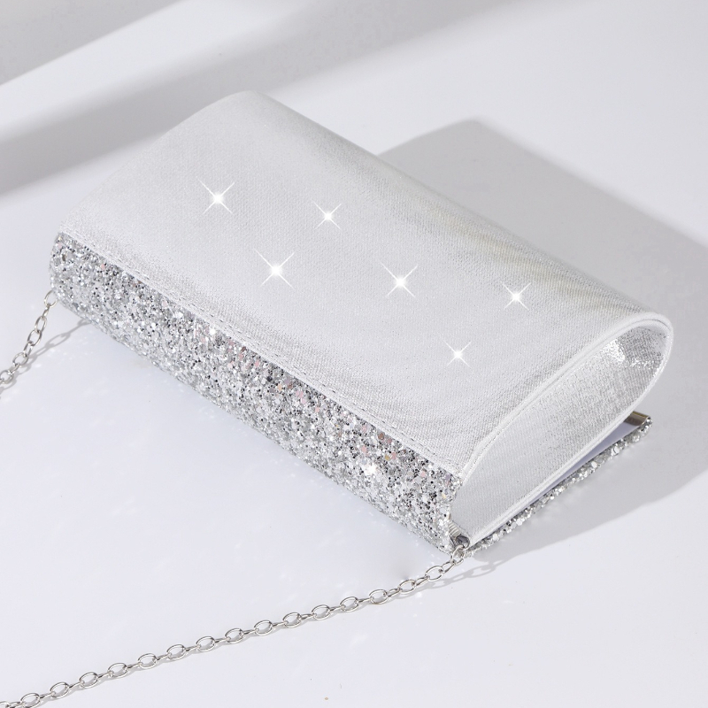 Gümüş Simli Zarf Çanta Bayan D - Flap Bag Envelope incelemesi ve fiyatı