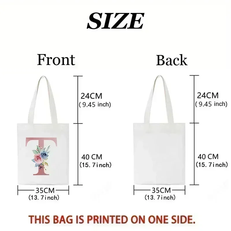Zarif Çiçek Alfabe Tote Çanta  - Shopper Tote Canvas incelemesi ve fiyatı